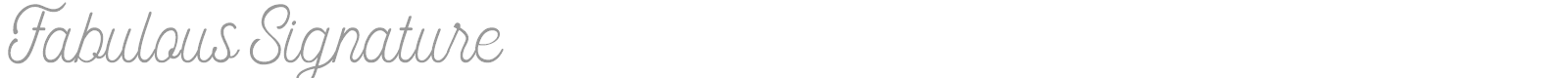 Fabulous Signature font preview